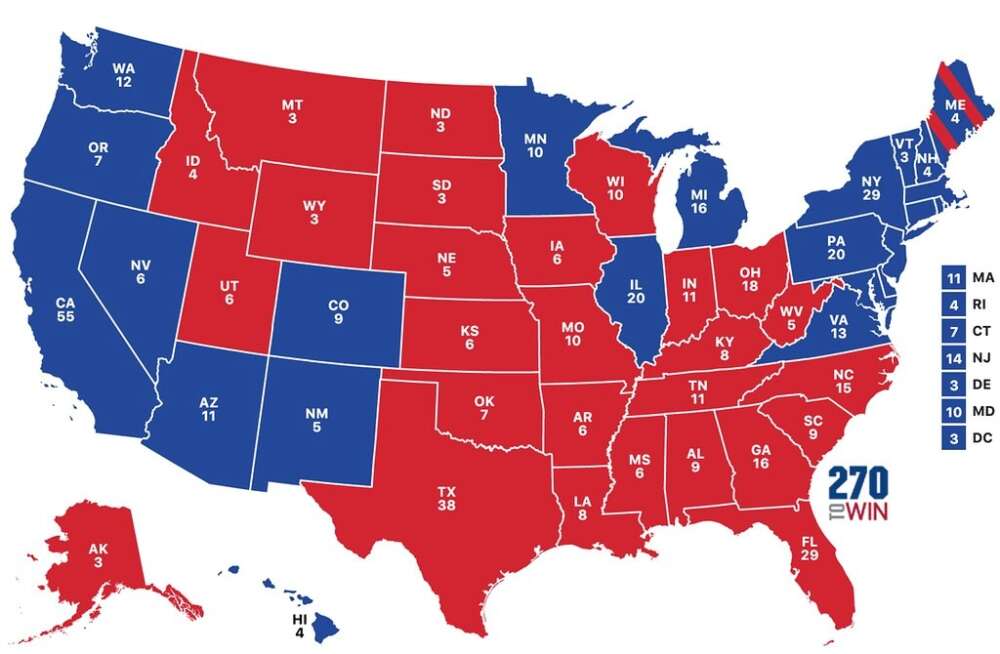 2020 Electoral College Map